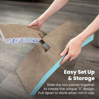 Catstages Easy Life Hammock Cat Lounger &amp; Scratcher – Elevated Scratcher &amp; Resting Spot for Cats, Comfortable &amp; Multifunctional Design