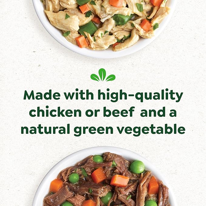 Greenies Smart Topper High Protein Wet Mix-in for Dogs, Chicken, Green Beans, and Sweet Potatoes Recipe &amp; Beef, Peas, and Carrots Recipe Variety Pack, 8 Trays of 2oz.