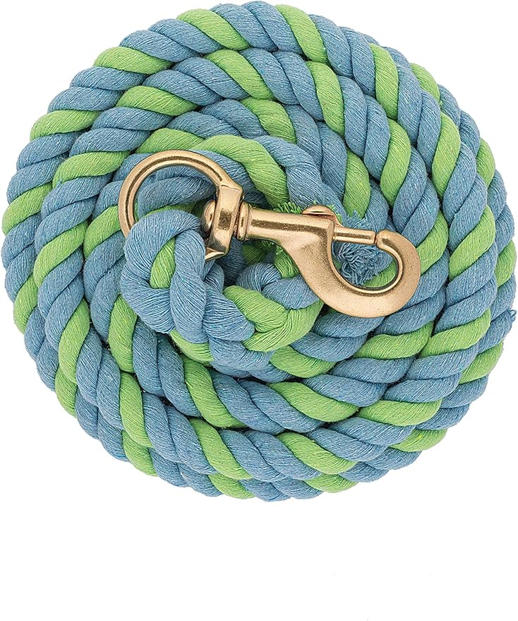Weaver Equine Performance Lead Rope, Long Horse Lead Rope with Quick Halter Attachment, Soft Comfort Grip, Barn Horse Tack for Daily Use &amp; Showing