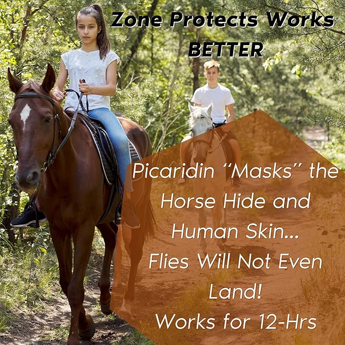 Horse &amp; Rider Fly/Insect Repellent Starter Pack; Picaridin Based 10oz Continuous Spray, 32oz Refill, 80-Count Face/Ear Wipes