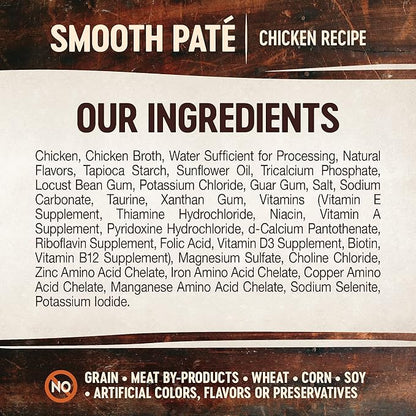 Wellness CORE Tiny Tasters Pate Adult Wet Cat Food, Natural, Protein-Rich, Grain Free, 1.75 Ounce Pouch, 12 Pack (Chicken)