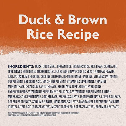 Natural Balance Limited Ingredient Adult Dry Dog Food with Healthy Grains, Reserve Duck &amp; Brown Rice Recipe, 12 Pound (Pack of 1)
