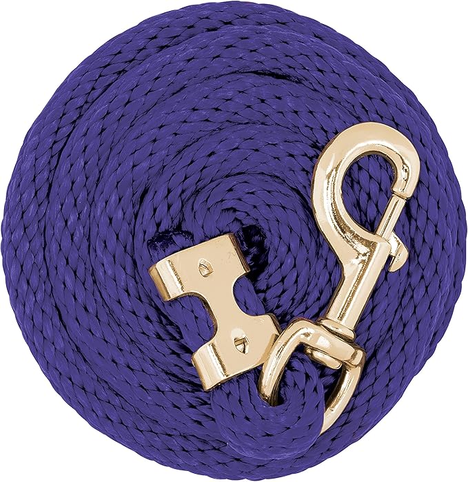 Weaver Equine Performance Lead Rope, Long Horse Lead Rope with Quick Halter Attachment, Soft Comfort Grip, Barn Horse Tack for Daily Use &amp; Showing