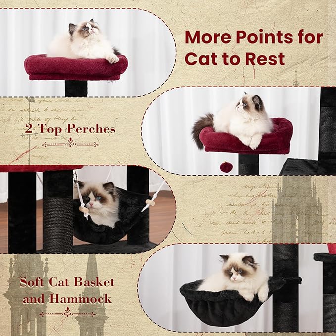 Cat Tree for Indoor Cats, 71&