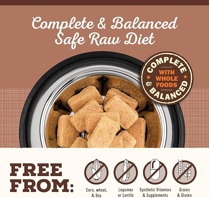 Primal Freeze Dried Raw Dog Food Nuggets, Pork, Complete &amp; Balanced Meal, Also Use as Topper or Treat, Premium, Healthy, Grain Free, High Protein Raw Dog Food, 14 oz