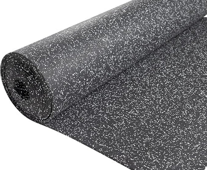 Playsafer Genaflex Rubber Gym Floor Mat, Heavy Duty Commercial Protective Gym Flooring Roll - 8mm Thick (4&
