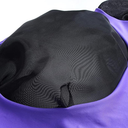 Horse Fly Mask with Ears - Large Eye Space for Full Vision, Breathable Stretch Comfort Fit, UV Protection, Forelock Opening, Easy Pull-On Violet Full