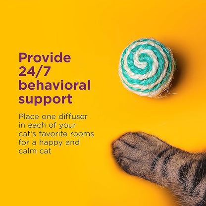 COMFORT ZONE 6 Pack Cat Calming Diffuser Refills; 30-day Refills; Pheromones Help Cat Anxiety