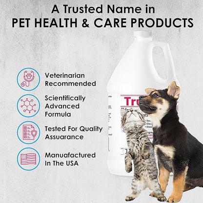 Truseb All Natural Topical Ketoconazole and Chlorhexidine Shampoo for Dogs, Cats &amp; Horses with Aloe Vera Shampoo and Conditioner(Ketoconazole &amp; Chlorhexidine Shampoo, 1 Gallon)
