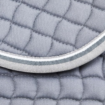 HORZE Adepto Quilted Quick-Dry Dressage Saddle Pad for Horses with Two-Tone Trim