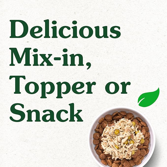 Greenies Smart Topper High Protein Wet Mix-in for Dogs, Chicken, Peas, Apples &amp; Brown Rice Recipe in Vitabroth Broth - Bone Broth + Vitamins E &amp; B1, 10 Count