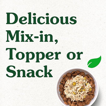 Greenies Smart Topper High Protein Wet Mix-in for Dogs, Chicken, Peas, Apples &amp; Brown Rice Recipe in Vitabroth Broth - Bone Broth + Vitamins E &amp; B1, 10 Count