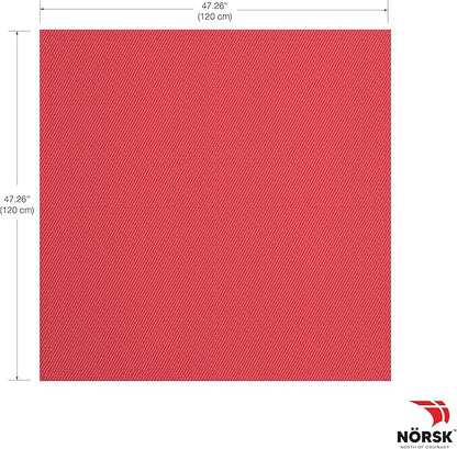 Norsk Reversible Gym Exercise Mats 3/4" Thick EVA Interlocking Foam Tiles, Perfect Gym Flooring for Home Gym, 40 Tiles &amp; 80 Trim Pieces, 160 Sq. Ft. Reversible, Red/Black