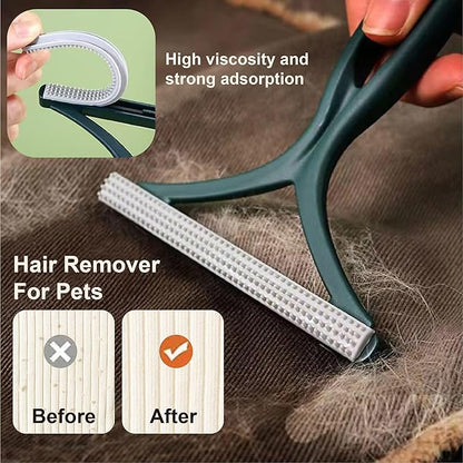 2-Pack Pet Hair Removal Gloves with A Hair/Lint Removal Tool – Remove Cat/Dog Fur from Clothing, Furniture, Car Seats, Bedding &amp; Carpet – Reusable &amp; Washable Lint Hair Remover for Pet Owners