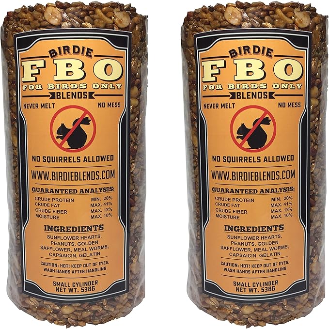 FBO: for Birds Only Wild Bird Seed 4" Cylinders - Squirrels Don&