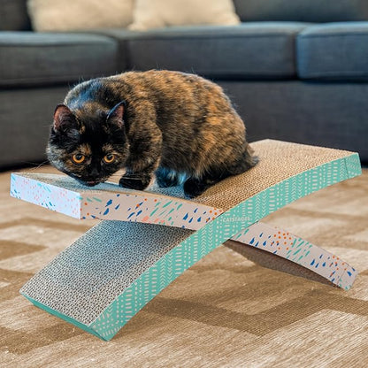 Catstages Easy Life Hammock Cat Lounger &amp; Scratcher – Elevated Scratcher &amp; Resting Spot for Cats, Comfortable &amp; Multifunctional Design
