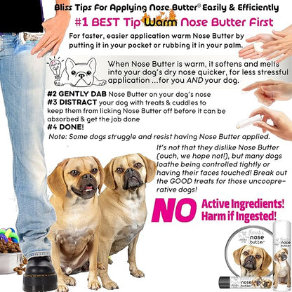 The Blissful Dog Puggle Unscented Nose Butter - Dog Nose Butter, 0.15 Ounce