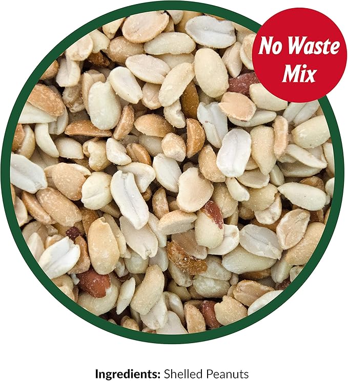 Lyric Peanut Pieces Wild Bird Seed - No Waste Bird Food - Attracts Titmice, Woodpeckers, Chickadees &amp; More - 15 lb bag