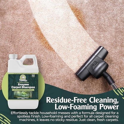 Sprinkle &amp; Sweep Enzyme Carpet Shampoo (32oz) - Carpet Cleaner Solution to Eliminate Tough Stains &amp; Neutralize Odors at the Source - Car, Furniture, Carpets &amp; Rug Cleaner - Use with All Machines
