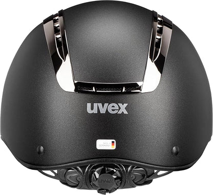 uvex suxxeed Chrome Horse Riding Helmet for Women &amp; Men - Adjustable &amp; Ventilated