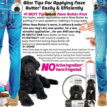 The Blissful Dog Portuguese Water Dog Unscented Nose Butter - Dog Nose Butter, 8 Ounce