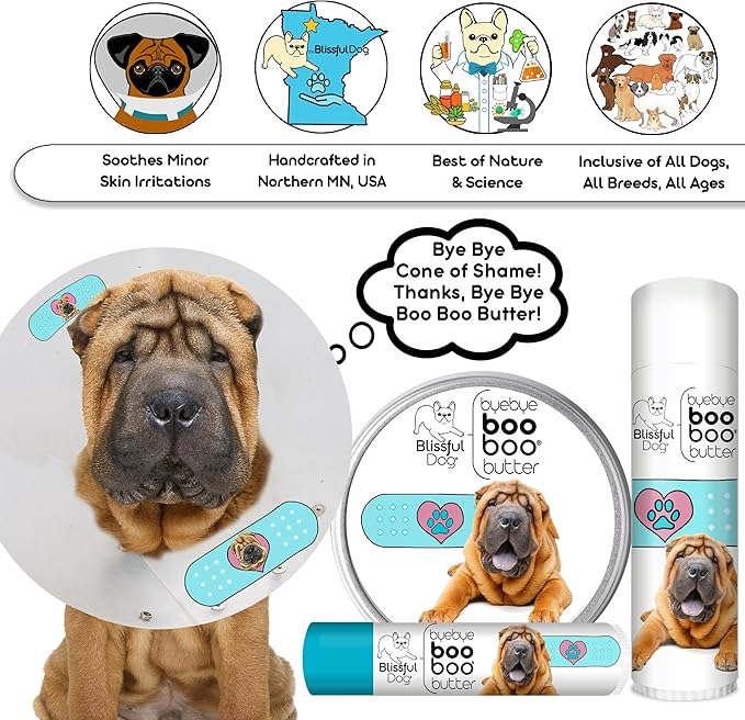 The Blissful Dog 1 oz TIN Chinese Shar Pei Booboo Butter