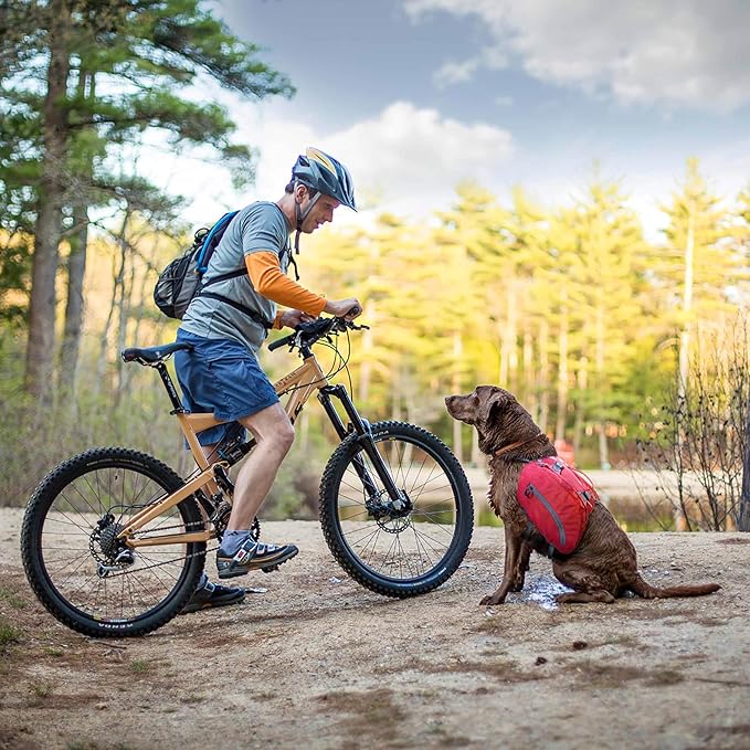 Kurgo Dog Saddlebag Backpack, Back Pack Dog Harness, Hiking Pack for Dogs, Packs for Pets to Wear, Camping &amp; Travel Vest Harness, Reflective, Lightweight, Baxter Pack for Medium &amp; Large Pets