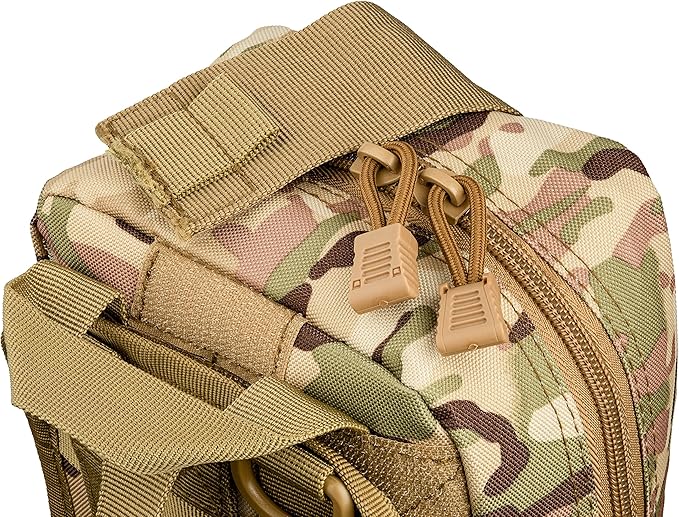 Scherber Premium IFAK Kit Trauma Pack Fully Stocked MOLLE Pouch w/CAT Tourniquet, HyFin Vent Chest Seal, &amp; Israeli Bandage Trauma Kit for Emergency, Gunshot, Bleeding, &amp; Major Wound Care (Camouflage)