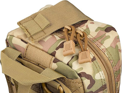 Scherber Premium IFAK Kit Trauma Pack Fully Stocked MOLLE Pouch w/CAT Tourniquet, HyFin Vent Chest Seal, &amp; Israeli Bandage Trauma Kit for Emergency, Gunshot, Bleeding, &amp; Major Wound Care (Camouflage)
