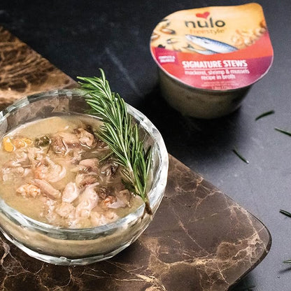 Nulo Freestyle Cat &amp; Kitten Wet Food Signature Stew - Premium All Natural Grain-Free Food Topper With No Added Minerals or Preservatives - High Animal-Based Protein - 2.8 Ounce (Pack of 24)