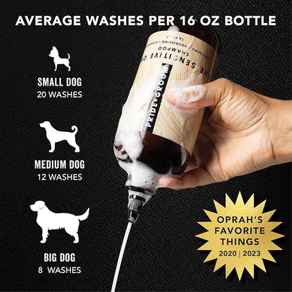 Pride and Groom The Sensitive One Box Set – Dog Shampoo &amp; Conditioner with All Natural Blend of Essential Oils &amp; Ingredients to Soothe, Nourish &amp; Untangle for Long Lasting Shine &amp; Manageability – 32oz