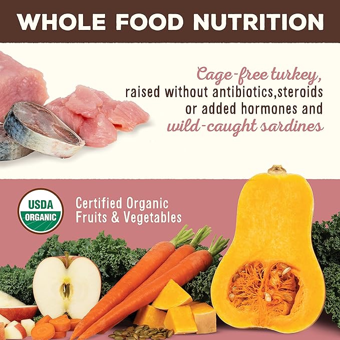 Primal Freeze Dried Raw Dog Food Nuggets, Turkey &amp; Sardine, Complete &amp; Balanced Meal, Also Use as Topper or Treat, Premium, Healthy, Grain Free, High Protein Raw Dog Food, 14 oz (Pack of 2)
