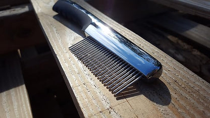 Resco Professional Anti-Static Dog, Cat, and Pet Rotating Pin Comb, Best for Removing Knots and Mats