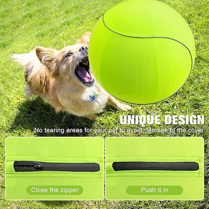 Herding Ball for Dogs &amp; Horses - 20" with Cover Large Green Ball with Pump
