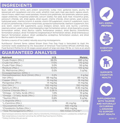 NutriSource Element Series Upland Stream Dry Dog Food, Quail, Rabbit &amp; Trout, 24LB