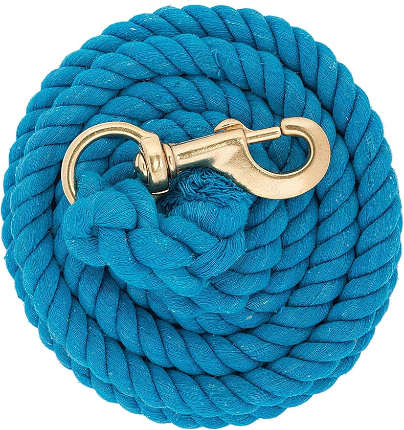 Weaver Equine Performance Lead Rope, Long Horse Lead Rope with Quick Halter Attachment, Soft Comfort Grip, Barn Horse Tack for Daily Use &amp; Showing