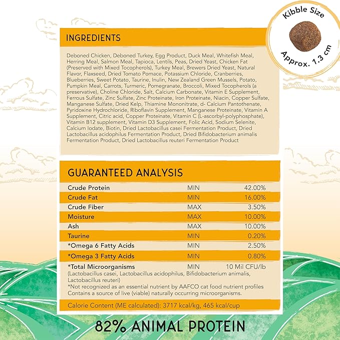 Blackwood Bounty Dry Cat Food, Chicken &amp; Turkey Recipe for All Life Stages, 4.5 Pound Bag, High Protein, Grain Free