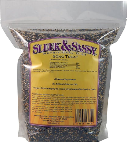 SLEEK &amp; SASSY Song Bird Treat for Finches and Canaries (4 lbs.)