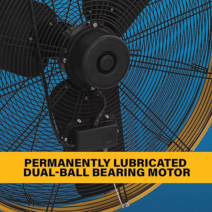 CAT 30 Inch Outdoor IPX4 Weatherproof High Velocity Wall Mounted Shroud Fan. 8900 CFM, 3 Speed - For Industrial, Commercial, &amp; Residential Use. cETL Certified