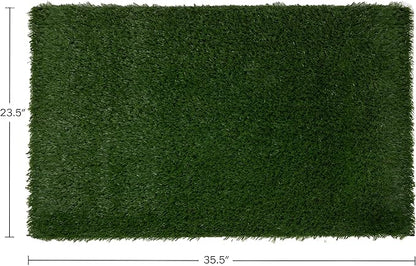 Set of 3 Reusable Pee Pads for Dogs - 35.5x23.5in Replacement Artificial Dog Grass - Dog Housebreaking Supplies for Puppy Training by PETMAKER