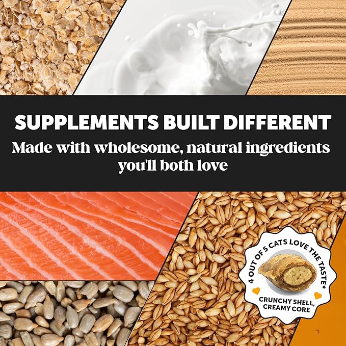 Cat Immune Support Lysine - Cat Allergy Relief - Sneezing, Runny Nose, Watery Eyes - Cat Supplements &amp; Vitamins with Omega 3s, L-Lysine, Antioxidants, Colostrum - Chicken (30 Day Supply)