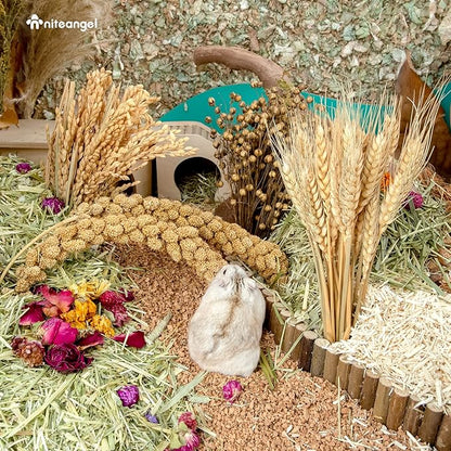 Niteangel Natural &amp; Soft Hamster Bedding Mate Small Animal Habitat Decor for Syrian Dwarf Hamsters Gerbils Mice Degus Bunny or Other Small-Sized Pet