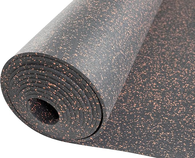 Playsafer Genaflex Rubber Gym Floor Mat - Heavy Duty Commercial Protective Gym Flooring Roll, 8mm Thick (4&
