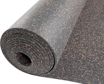 Playsafer Genaflex Rubber Gym Floor Mat, Heavy Duty Commercial Protective Gym Flooring Roll - 8mm Thick (10% Red, 4&