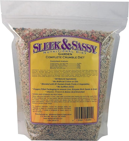 SLEEK &amp; SASSY Garden Complete Crumble Small Bird Food (4 lbs.)