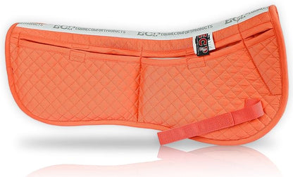 ECP Equine Comfort Products Adjustable Shock Absorbing Memory Foam Half Saddle Pad, Injury Prevention &amp; Pressure Relief, Customizable Fit, Breathable for All Riding Styles