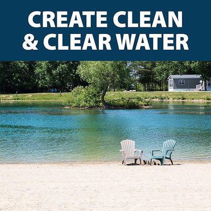Airmax PondClear Packets, Beneficial Bacteria &amp; Enzyme Clarifier Treatment with Ecoboost PRx, Clear &amp; Clean Pond &amp; Lake Water, Safe for Fish, 12-Count