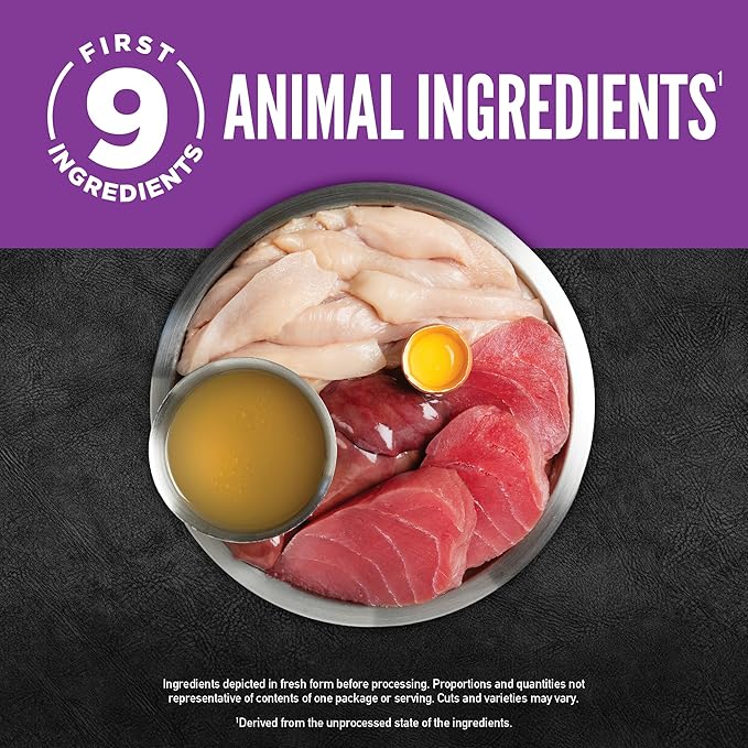 ORIJEN Chunks &amp; Shreds Wet Cat Food Chicken and Tuna Kitten Entrée 3oz Cans (12 Count)