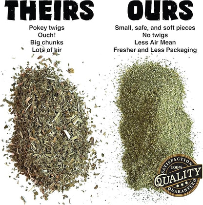 Fiend Catnip + Silvervine for Cats &amp; Kittens Safety-Cut Premium Fine Cat Nip Blend with Vegan Silvervine + Sticker – Ultra Potent, North American – 1 Cup (34.5g) Go Ahead, Create a Monster!