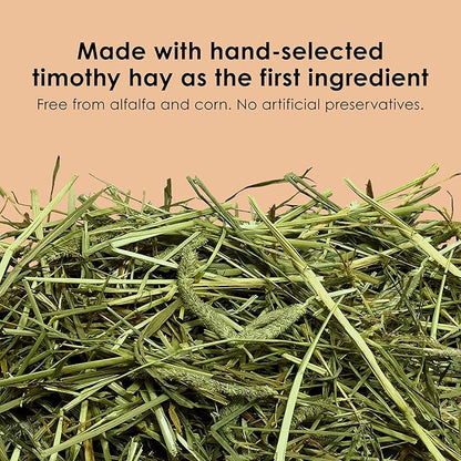 Kaytee Timothy Complete Rabbit Food, Made with Timothy Hay, High in Fiber, Supports Dental Health and Digestion, 9.5 pounds